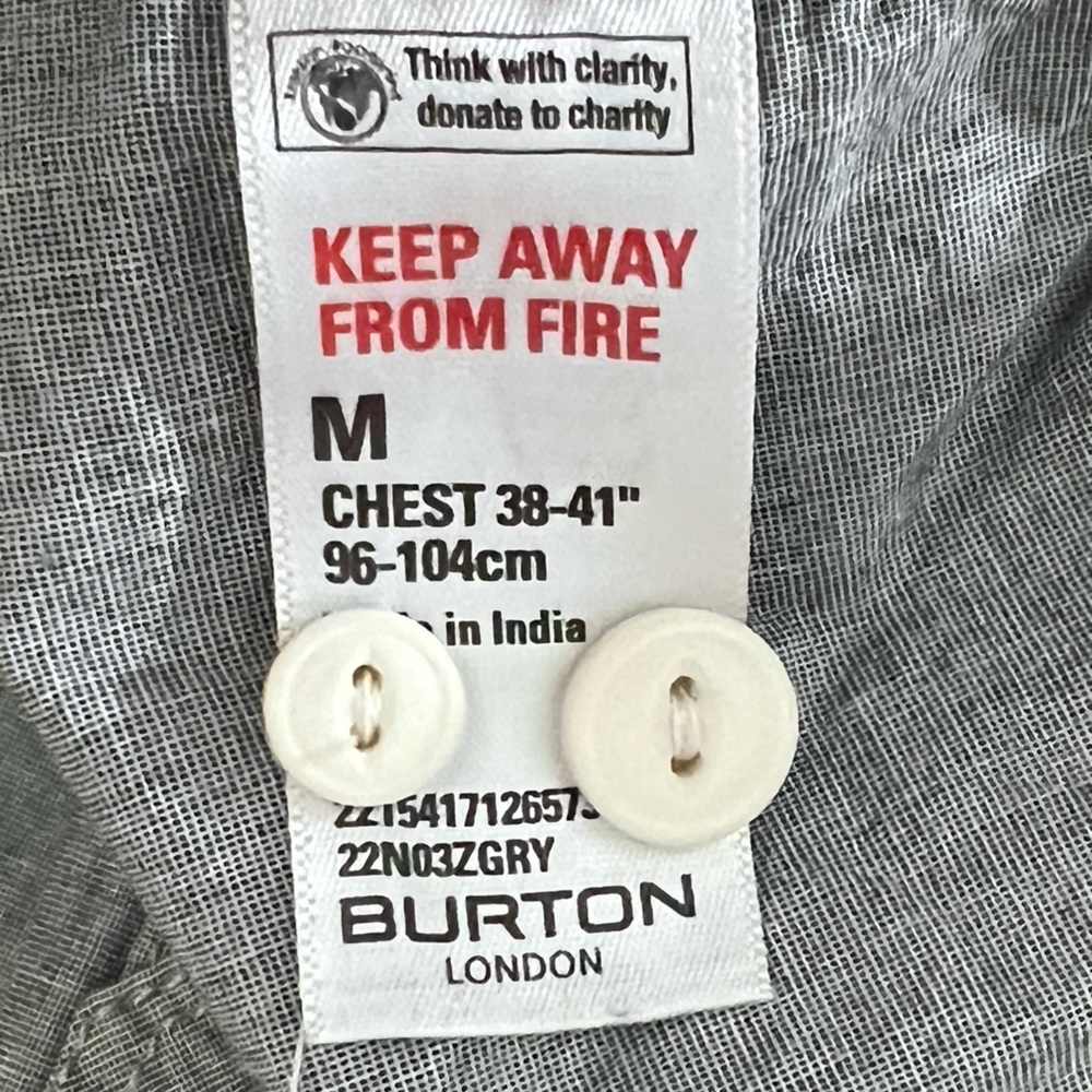 Burton London Long Sleeve Button Down Shirt - Picture 4 of 5